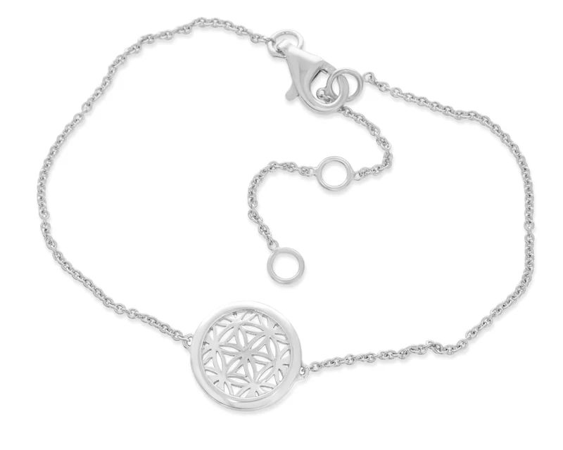 Blume des Lebens Armband silber