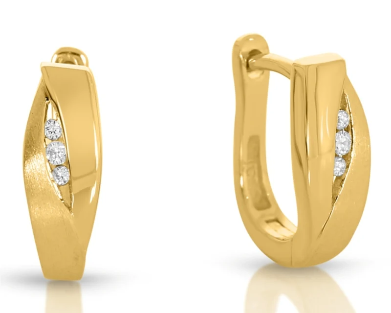 Creolen elegant hochwertig vergoldet mit Zirkonia