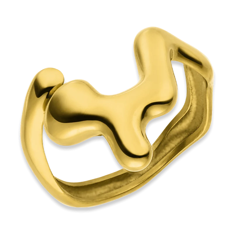 Melted Ring | 18K vergoldet