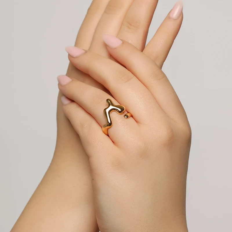 Melted Ring | 18K vergoldet