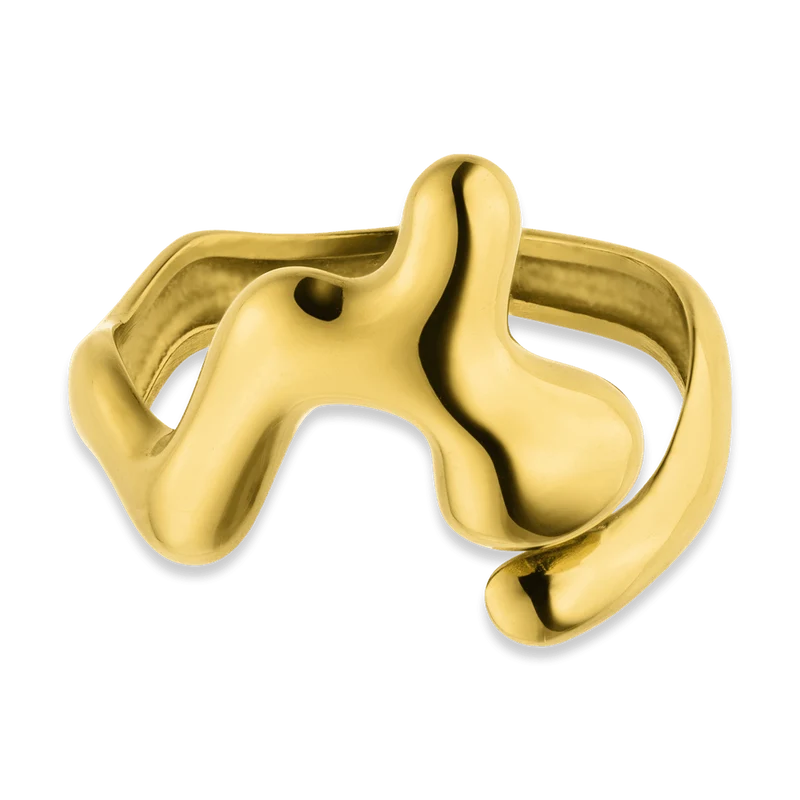 Melted Ring | 18K vergoldet