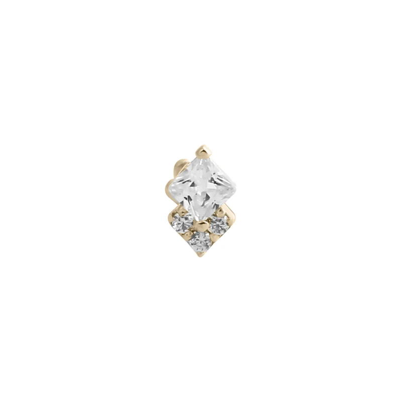 Mosaic Piercing - 14 K Gelbgold