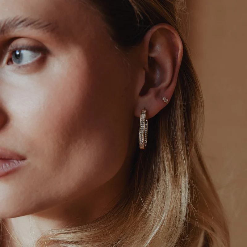 Mosaic Piercing - 14 K Gelbgold