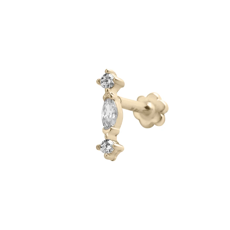 Celeste Piercing - 14 K Gelbgold