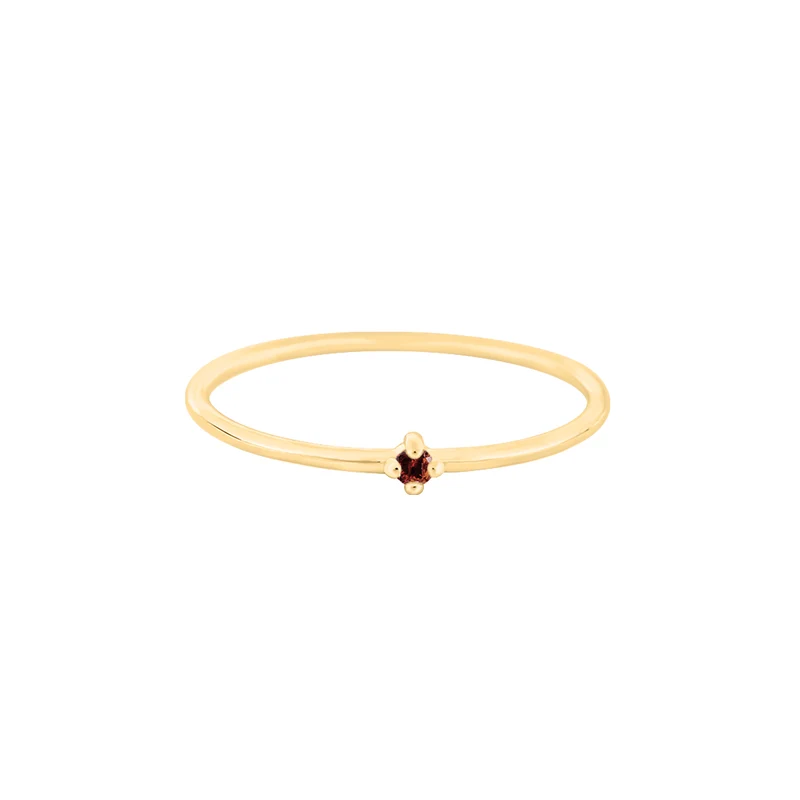Januar Granat Edelstein Ring