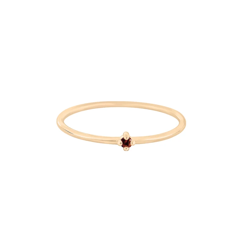Januar Granat Edelstein Ring