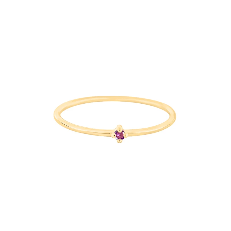 Februar Amethyst Edelstein Ring