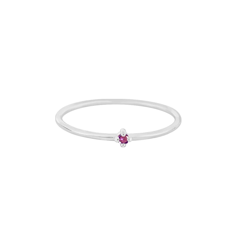 Februar Amethyst Edelstein Ring