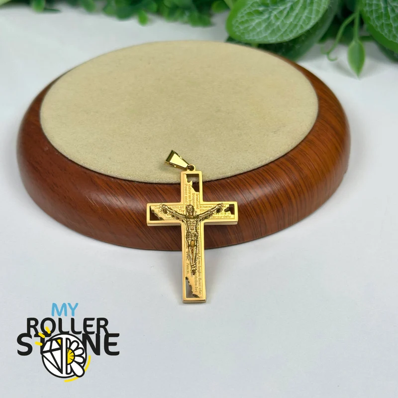Jesus-Kreuz-Anhänger aus Edelstahl 304