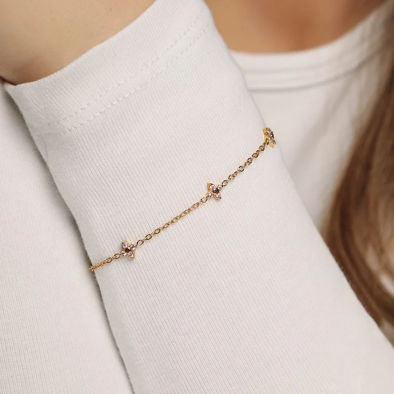 Sweet Four Armband | 18K vergoldet