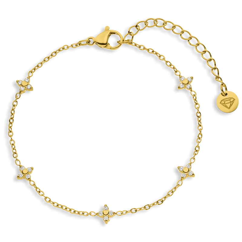 Cute Four Armband | 18K vergoldet
