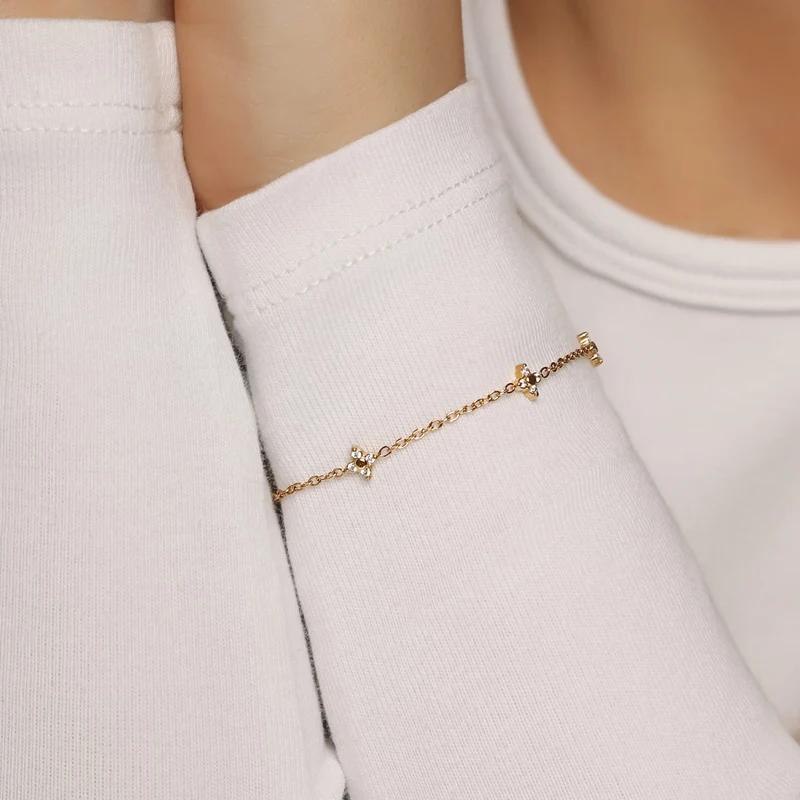 Cute Four Armband | 18K vergoldet
