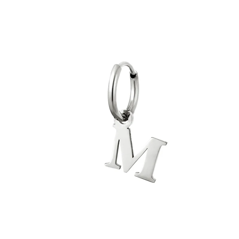 Simple Letter Ohrring | 18K vergoldet