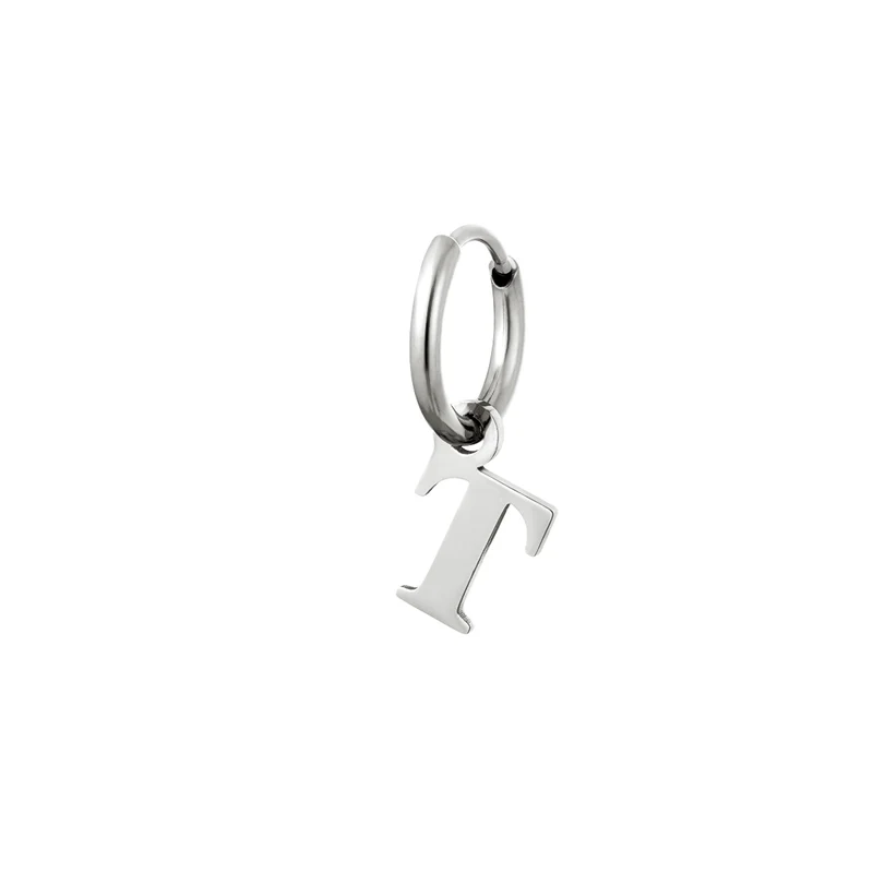 Simple Letter Ohrring | 18K vergoldet