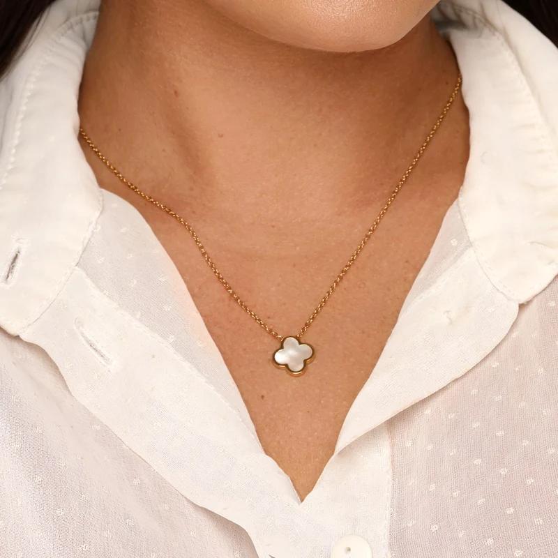 Clover Perlmutt Schmuck Set