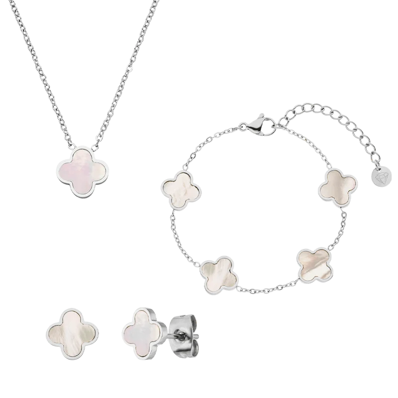 Clover Perlmutt Schmuck Set