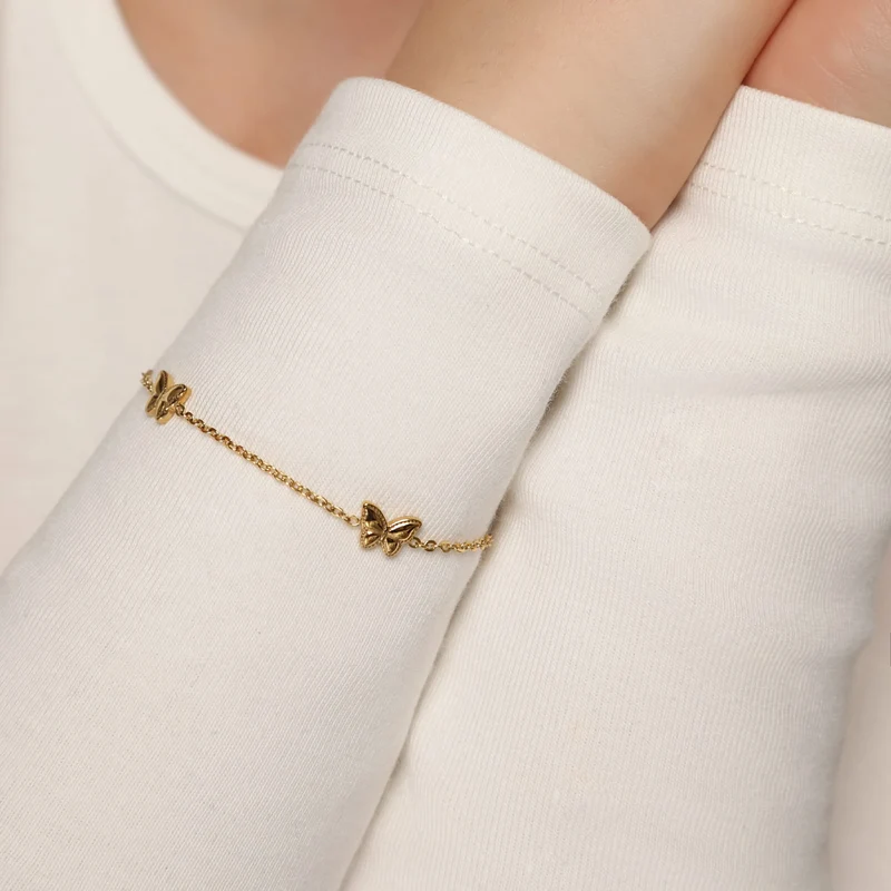 Pure Butterfly Armband | 18K vergoldet