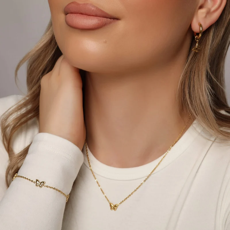 Pure Butterfly Armband | 18K vergoldet