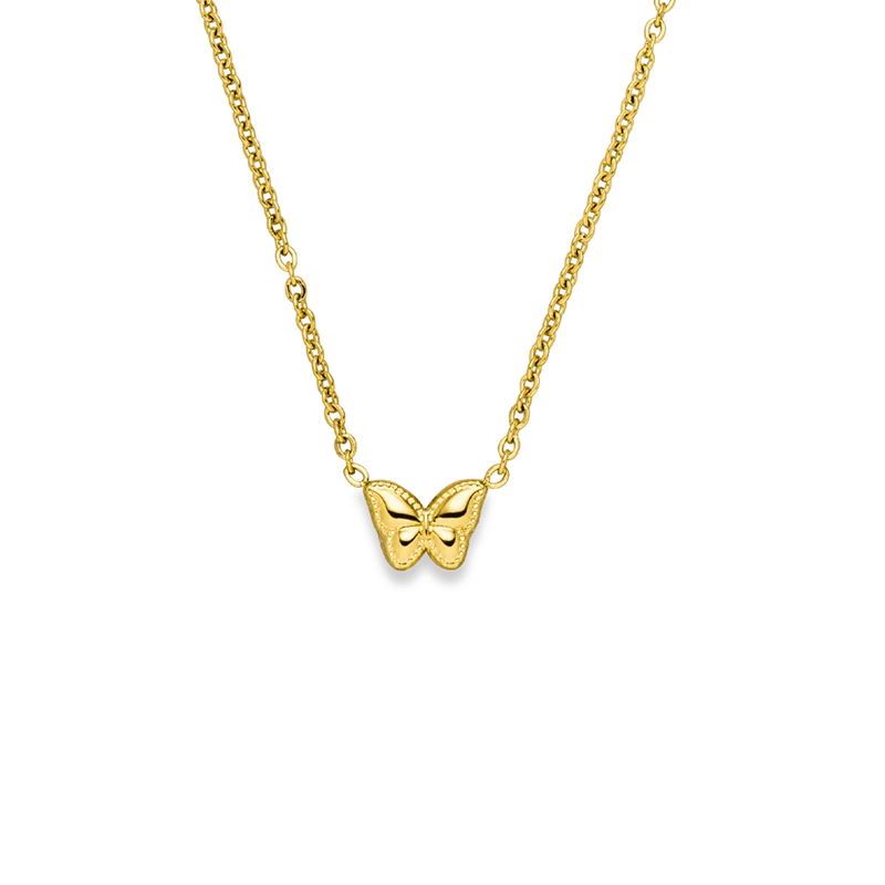 Pure Butterfly Kette | 18K vergoldet