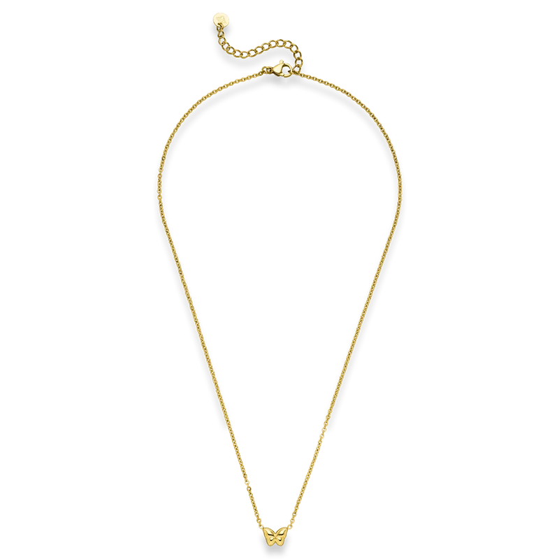 Pure Butterfly Kette | 18K vergoldet