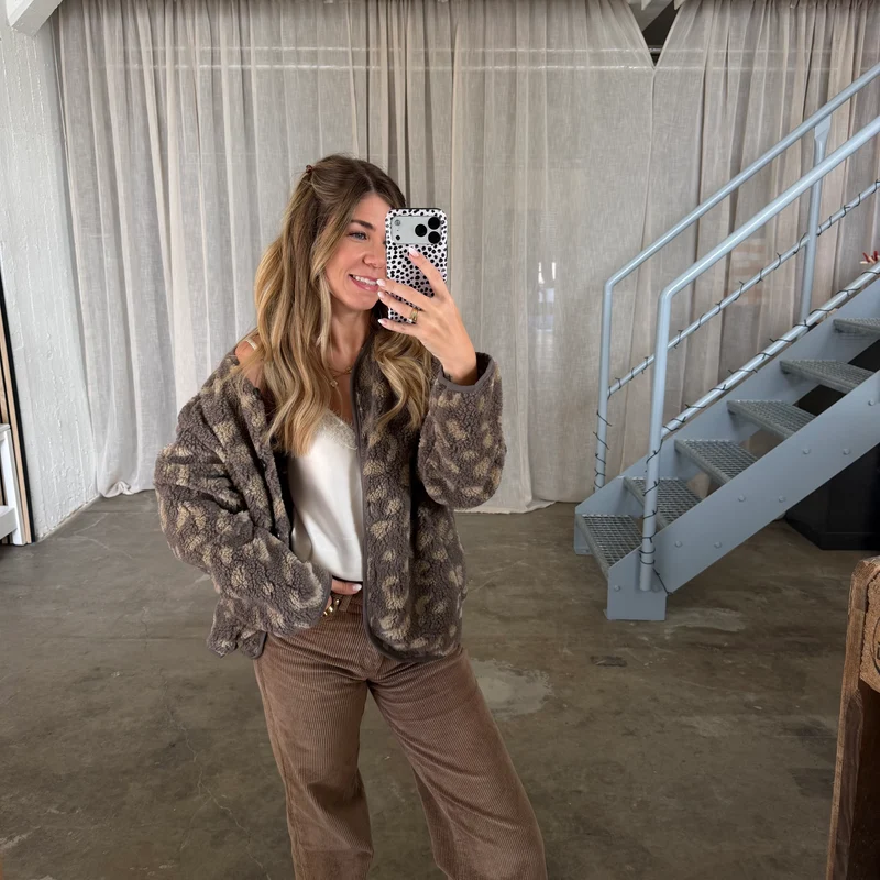 Normalsize Teddy Jacke - Leo Taupe