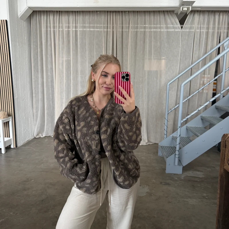 Normalsize Teddy Jacke - Leo Taupe