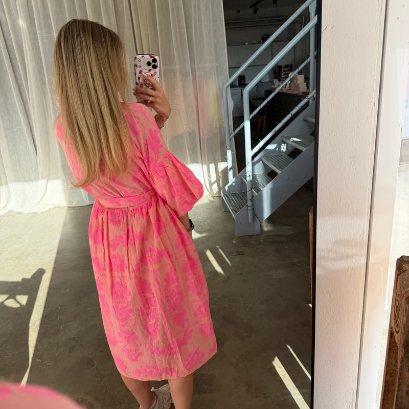 Kleid Bella - Light Coral x Pink