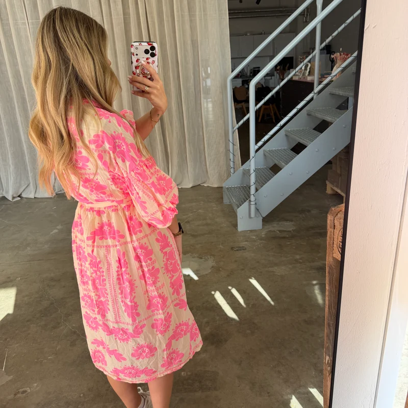 Kleid Bella - Butter Yellow x Pink