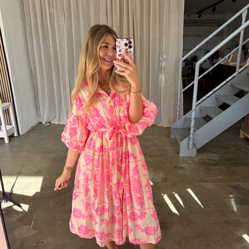 Kleid Bella - Butter Yellow x Pink