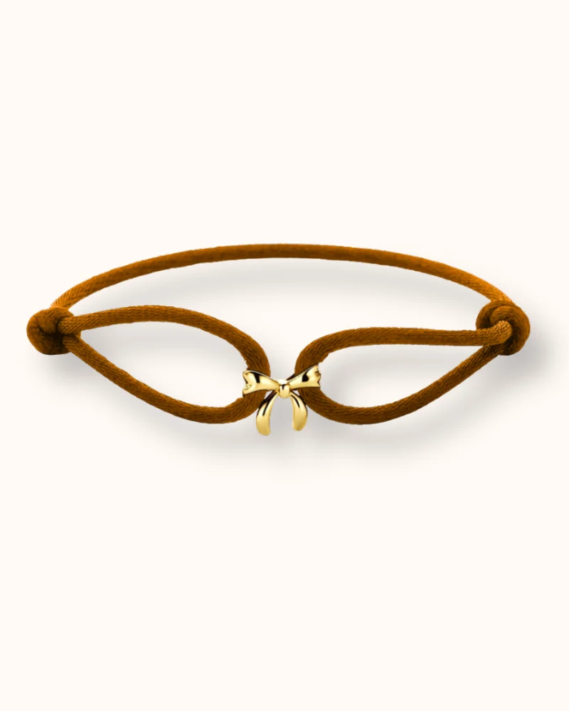 Armband met 14k Gouden Strikje - 14k Solid Gold