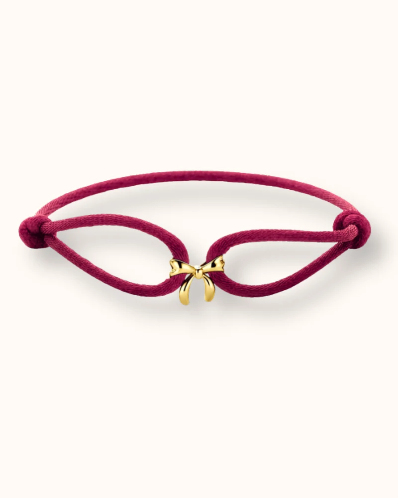 Armband met 14k Gouden Strikje - 14k Solid Gold