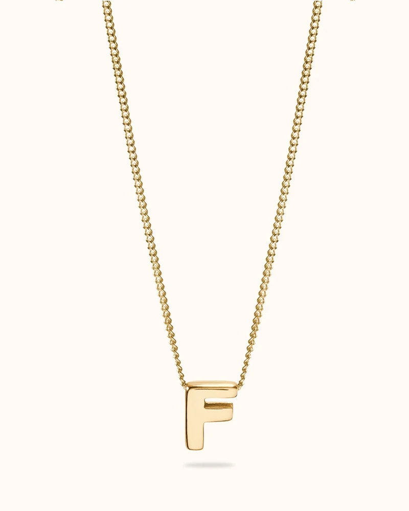 14k Letter ketting - Ketting met initialen