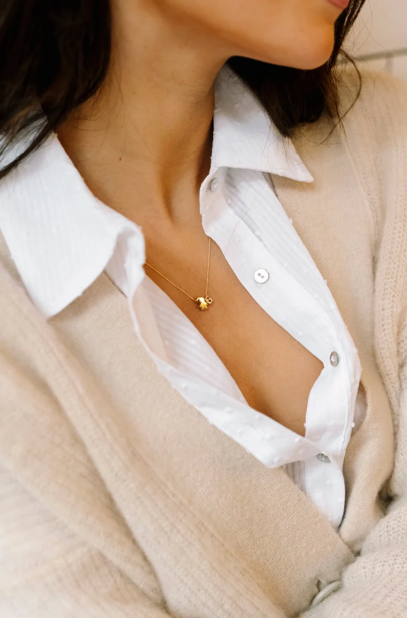 14k Letter ketting - Ketting met initialen
