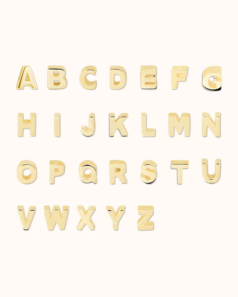 14k Letter ketting - Ketting met initialen