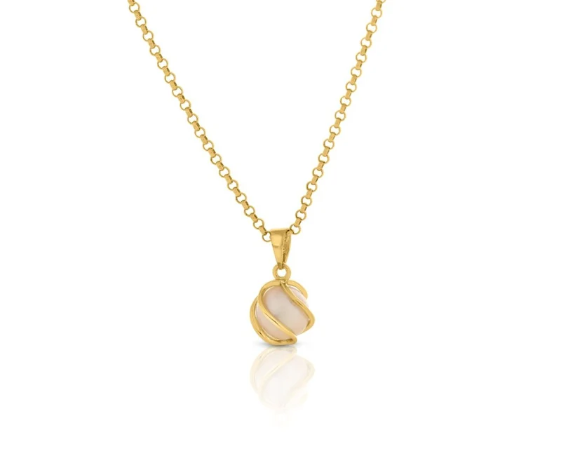 Perlenkette vergoldet Damenschmuck elegant