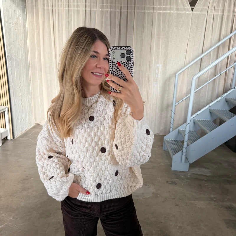 Pops Pulli Dots - Creme