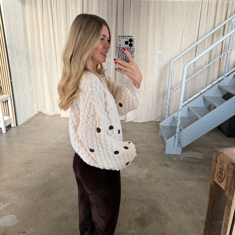 Pops Pulli Dots - Creme