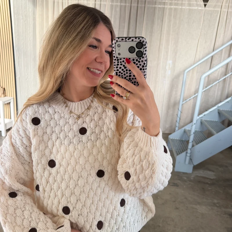 Pops Pulli Dots - Creme