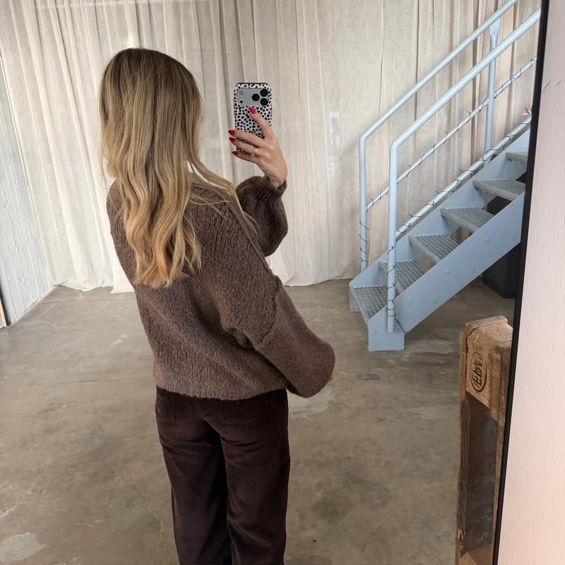 Chunky Pullover - Hellbraun