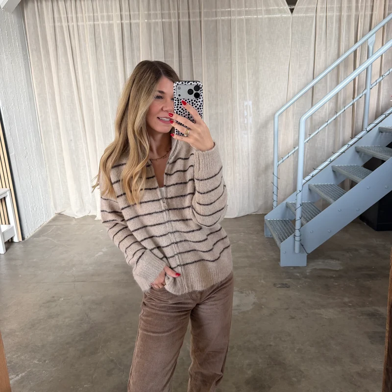 Zipp Jacke Sally - Beige