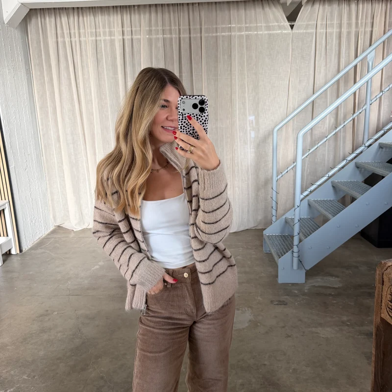 Zipp Jacke Sally - Beige