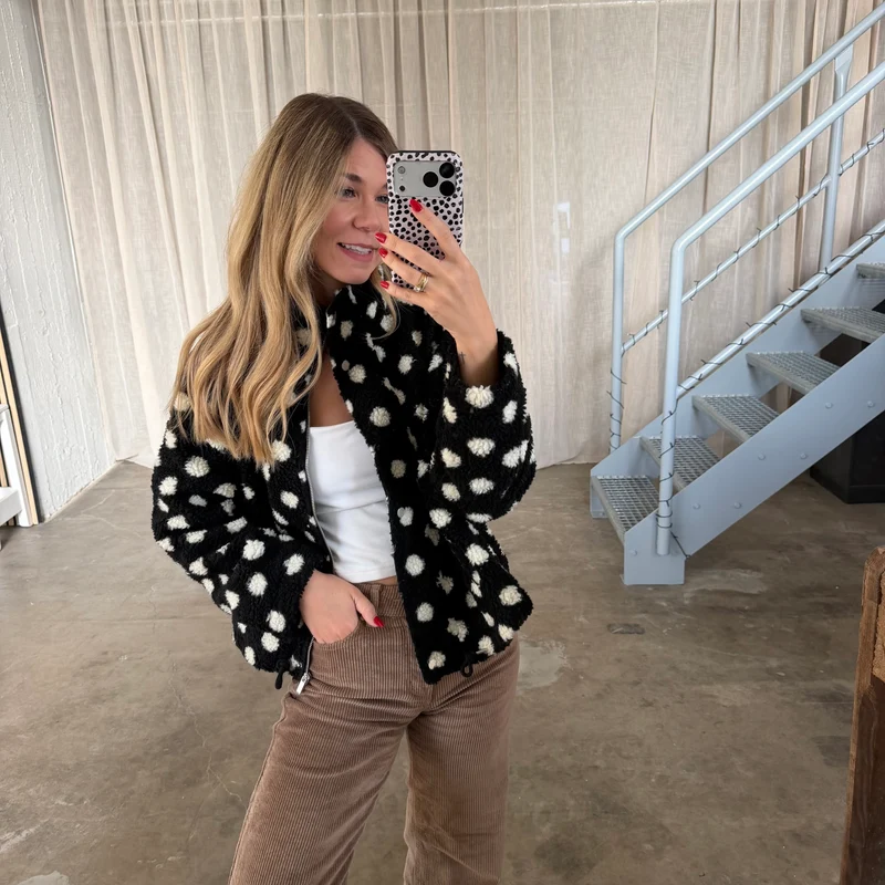 Teddy Jacke Marla - Schwarz