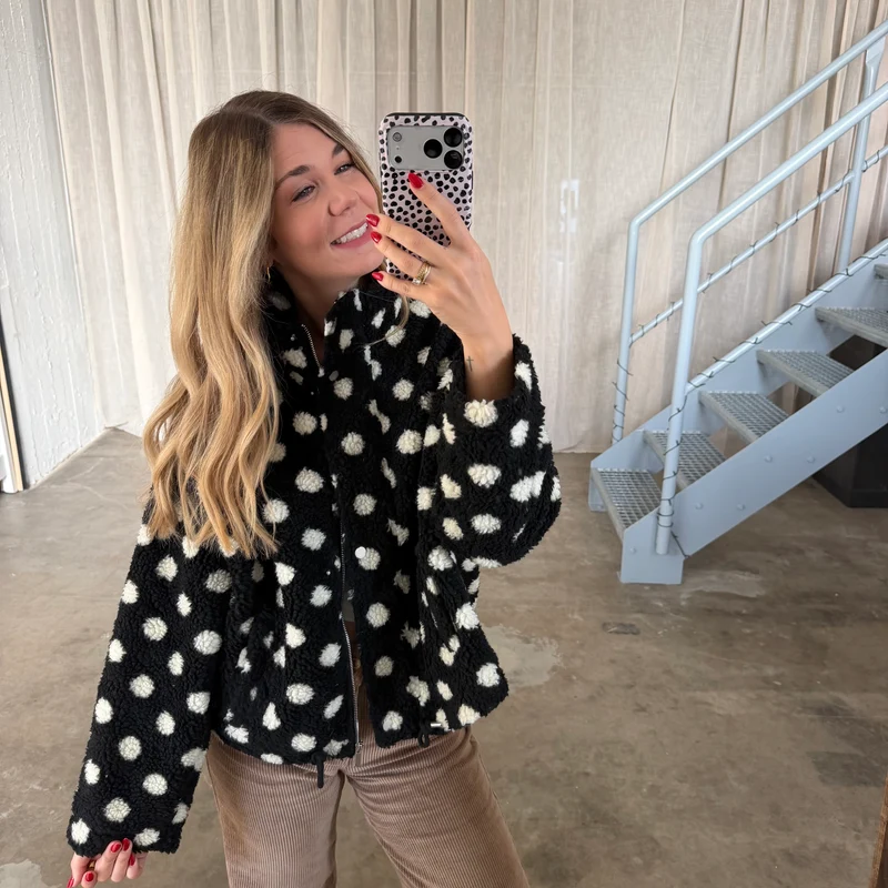Teddy Jacke Marla - Schwarz