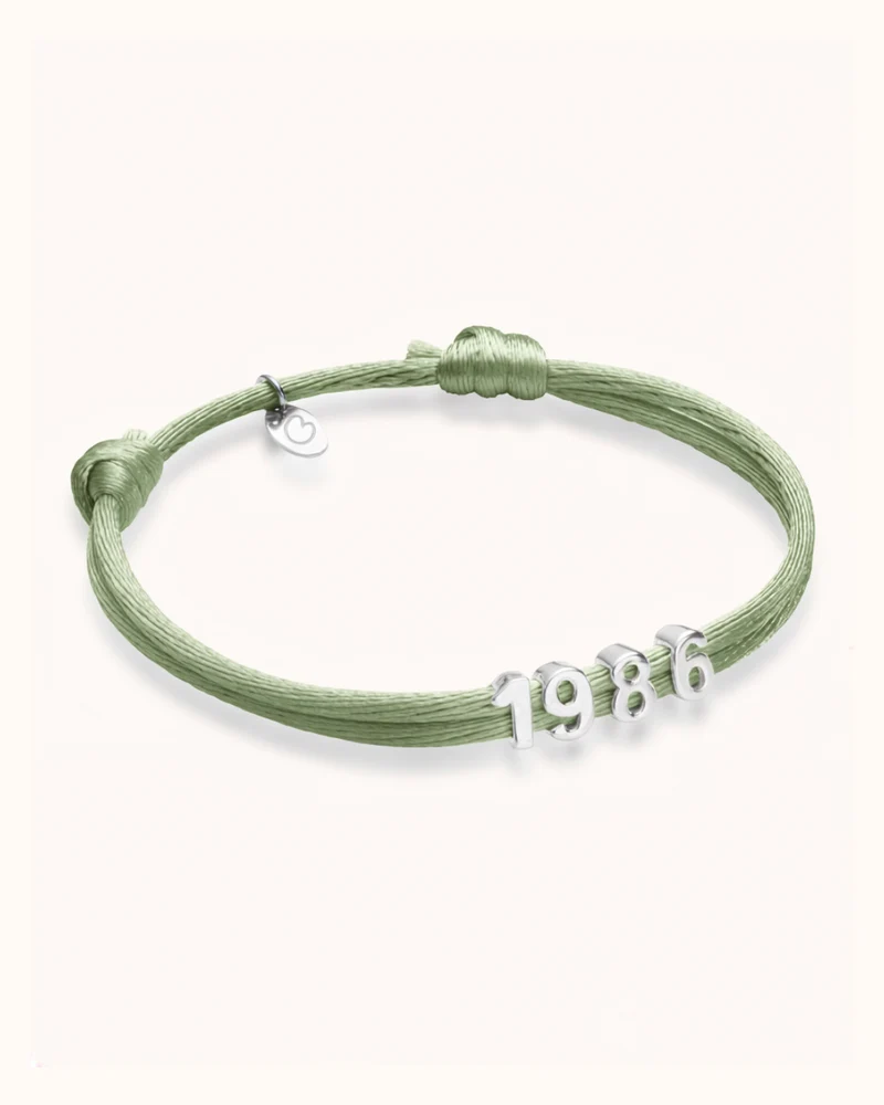 Jaartal Armband - Zilver - Gepersonaliseerde Armband