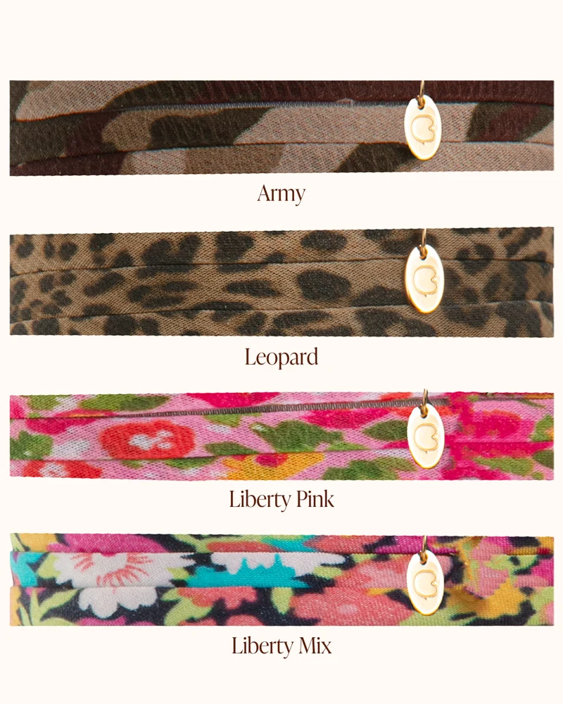 Open Initial Wrap Armband - Verguld - Gepersonaliseerde Armband