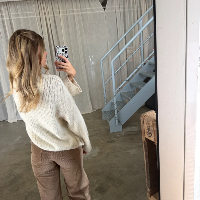 Strickjacke Poppy - Creme