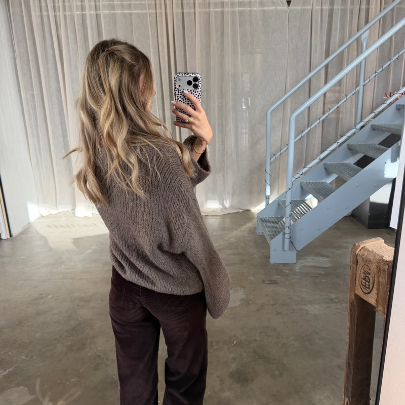 Strickjacke Poppy - Taupe