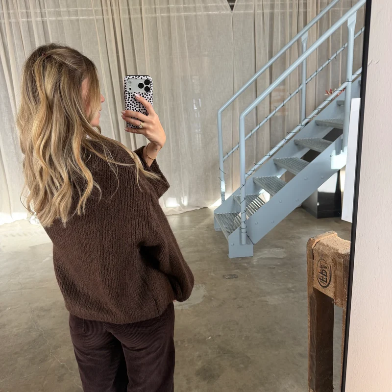 Strickjacke Poppy - Espresso