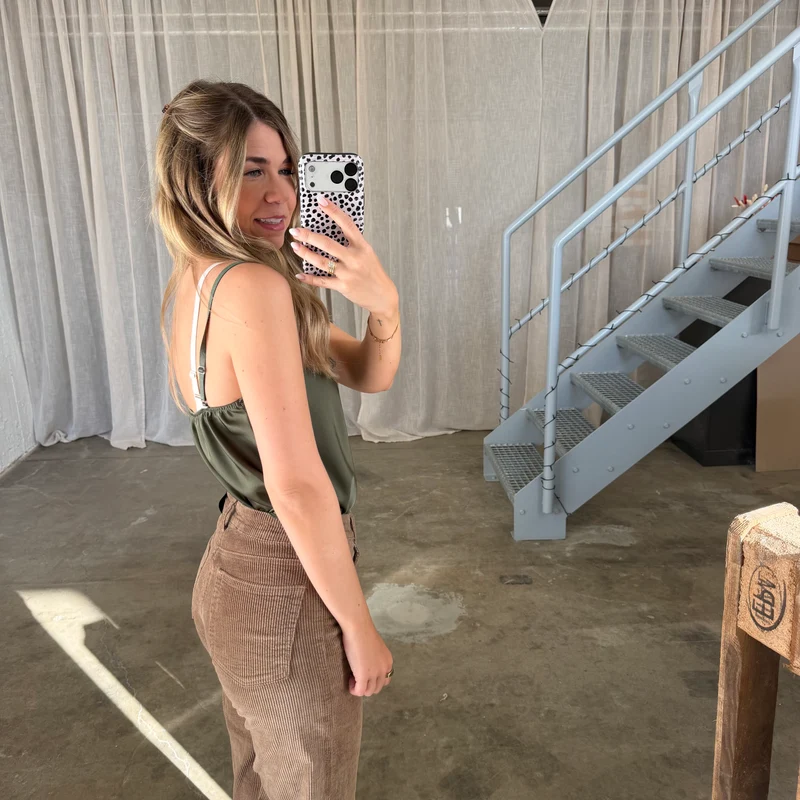 Shiny Top - Olive