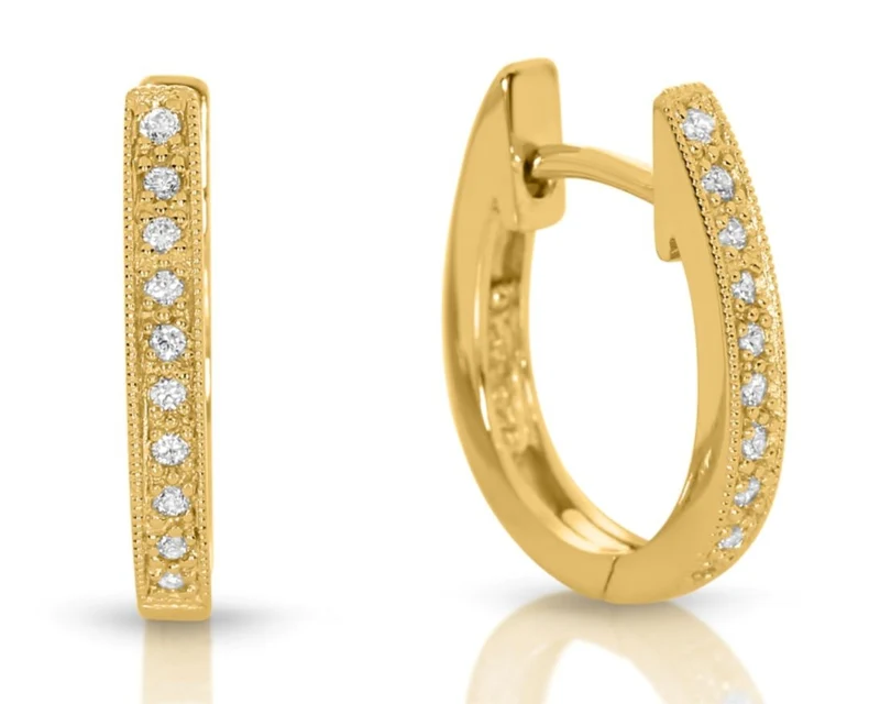 ovale Ohrringe vergoldet eleganter Damenschmuck